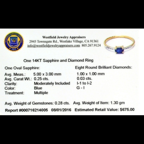 Modern Minimalist SAPPHIRE DIAMOND 14k Stack Ring Beaded Stacking Ring 7 Boho - Picture 2 of 2